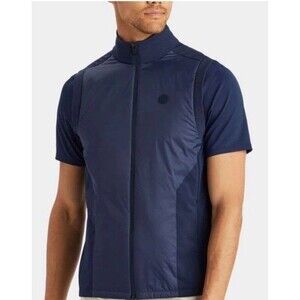G/Fore Full Zip Repeller Vest Mens M Navy Blue TWLT Golf G4MA23O49O Stretch New